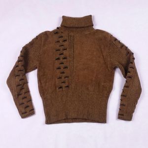 Angel Sabri Ozel Wool Blend Turtleneck Sweater M